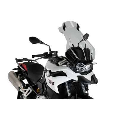 Vysoké cestovní plexi Puig 53cm s deflektorem pro BMW F750GS, lehce kouřové