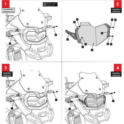 Kryt předního světla Puig pro BMW F850GS Adventure