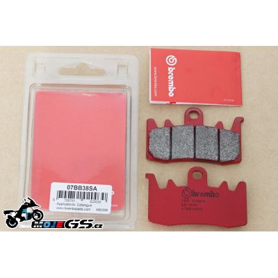 Sada brzdových destiček Brembo 07BB38SA na přední kotouč pro BMW R1200GS/A LC 2013-2018