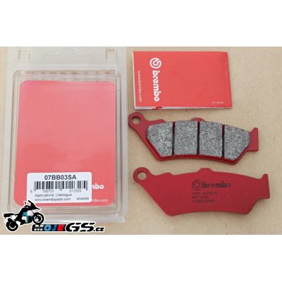 Sada brzdových destiček Brembo 07BB03SA na přední kotouč pro BMW F800GS/A, F700GS, F650GS 2008+, F650GS/Dakar 2000-2007, G650GS