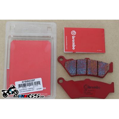 Sada brzdových destiček Brembo 07BB03SP na zadní kotouč pro BMW R1250GS/A, R1200GS/A LC 2013-2018