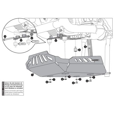 Hliníkový kryt motoru SW-Motech pro R1200GS/A 2004-2013