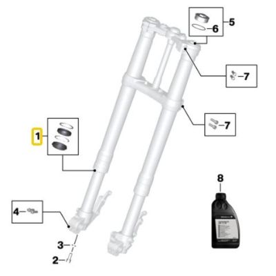 Opravná sada gufer do vidlic pro F800GS/A 2012-2018