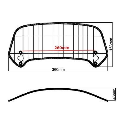 Přídavný nastavitelný deflektor MRA UNI X-Creen, lehce kouřový