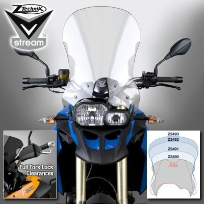 Plexi Ztechnik V-Stream 51cm pro BMW F800GS, F650GS 2008-2012, čiré