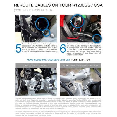 Zvýšení řidítek ROX o 50mm s nastavitelným sklonem pro R1250GS/A, R1200GS/A LC 2013-2018