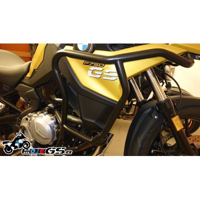 Velký padací rám Heed pro BMW F750GS 2017-2020 (EURO 4), černý