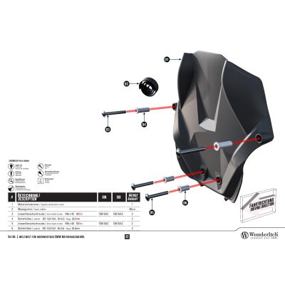 Velký přední kryt motoru Wunderlich Extreme pro R1250GS/A, R1200GS/A LC 2013-2018