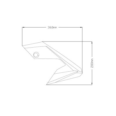 Spodní postranní deflektory Puig pro BMW R1250GS, R1200GS LC 2013-2018, tmavě kouřové