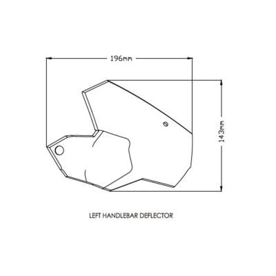 Rozšiřující deflektory Puig pro BMW F850GS/A, F750GS, čiré