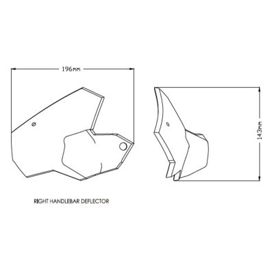 Rozšiřující deflektory Puig pro BMW F850GS/A, F750GS, lehce kouřové