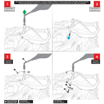 Rozšiřující deflektory Puig pro BMW F850GS/A, F750GS, lehce kouřové