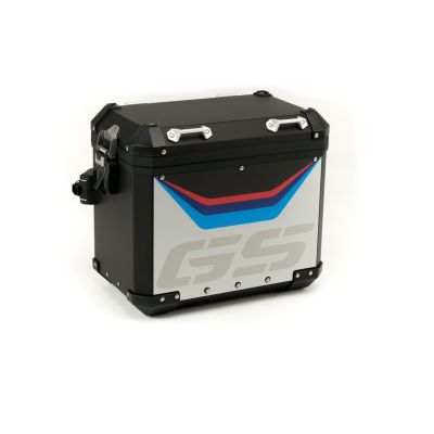 Samolepka "GS" na originální ALU boční kufr pro R1250GS ADV 2018+, R1200GS ADV LC 2014-2018, R1200GS ADV 2006-2013