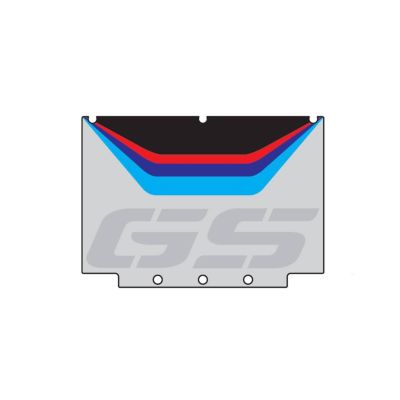 Samolepka "GS" na originální ALU boční kufr pro R1250GS ADV 2018+, R1200GS ADV LC 2014-2018, R1200GS ADV 2006-2013