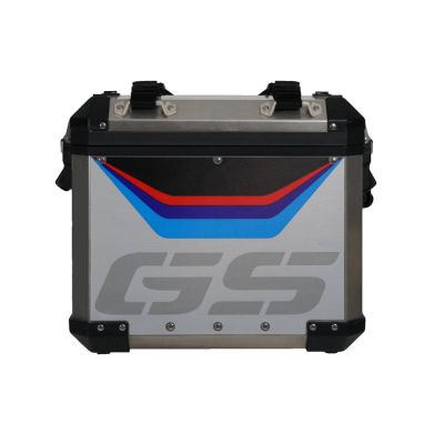 Samolepka "GS" na originální ALU boční kufr pro R1250GS ADV 2018+, R1200GS ADV LC 2014-2018, R1200GS ADV 2006-2013
