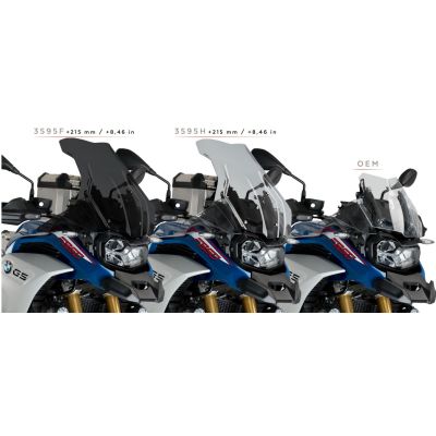 Vysoké cestovní plexi Puig 53cm pro BMW F850GS/Adventure, čiré