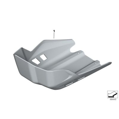 Originální velký kryt motoru BMW pro G310GS, stříbrný