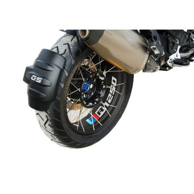 Samolepky "trikolora R1250" na přední a zadní kolo pro R1250GS Adventure 2018+, stříbrné