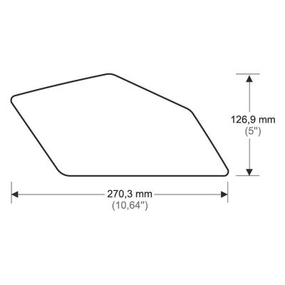2-dílný set tankpadů na nádrž R1200GS/Adventure 2004-2012, černý