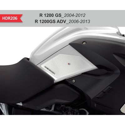 2-dílný set tankpadů na nádrž R1200GS/Adventure 2004-2012, transparentní