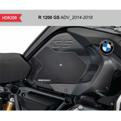 2-dílný set tankpadů na nádrž R1250GS Adventure, R1200GS Adventure LC 2014-2018, černý