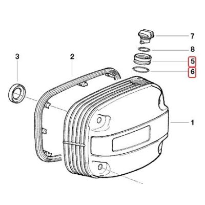 Hrdlo uzávěru oleje pro R1150GS/A, R1100GS, R850GS