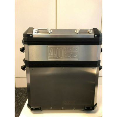 Rámečky pro zvětšení kapacity originál ALU kufrů + sedací vak (limitovaná edice 40 Years GS), stříbrné