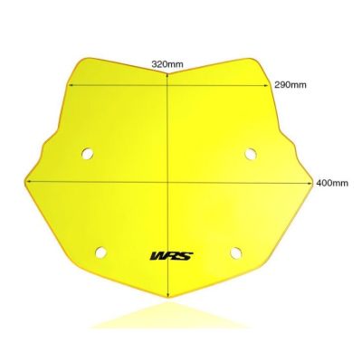 Rallye plexi WRS 32cm pro BMW R1250GS/A, R1200GS/A LC 2013-2018, žluté