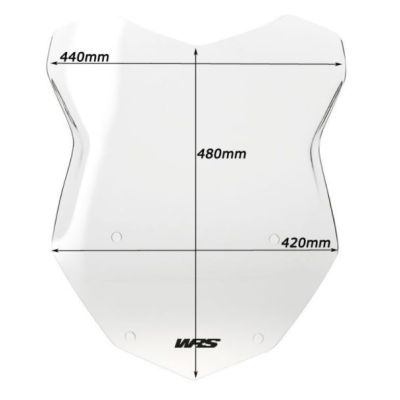 Plexi WRS 48cm pro BMW R1250GS/A, R1200GS/A LC 2013-2018, čiré