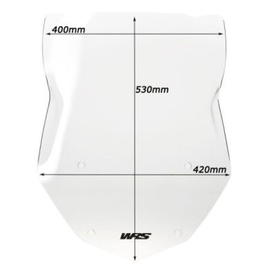 Plexi WRS 53cm pro BMW R1250GS/A, R1200GS/A LC 2013-2018, čiré