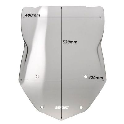 Plexi WRS 53cm pro BMW R1250GS/A, R1200GS/A LC 2013-2018, lehce kouřové