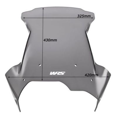 Plexi WRS 43cm pro F800GS, F650GS 2008-2012, lehce kouřové