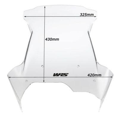 Plexi WRS 43cm pro F800GS, F650GS 2008-2012, čiré