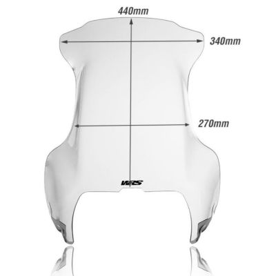 Plexi WRS 44cm pro BMW R1100GS, čiré