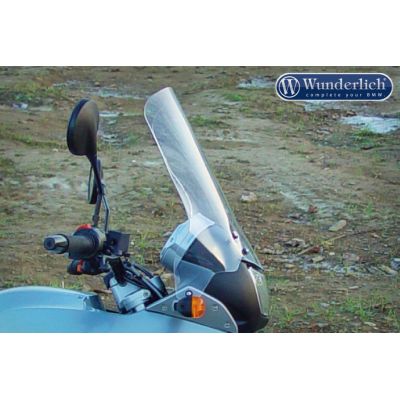 Vysoké plexi Wunderlich Ergo 46cm pro F650GS/Dakar 2004-2007, G650GS, čiré
