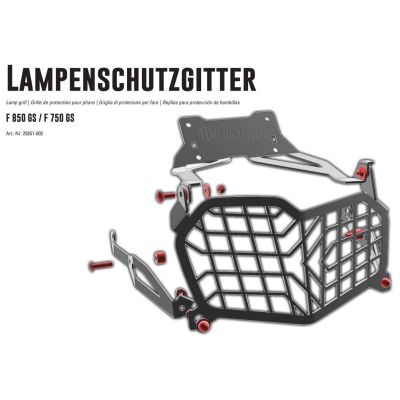 Sklápěcí kryt předního světla Wunderlich pro F850GS, F750GS