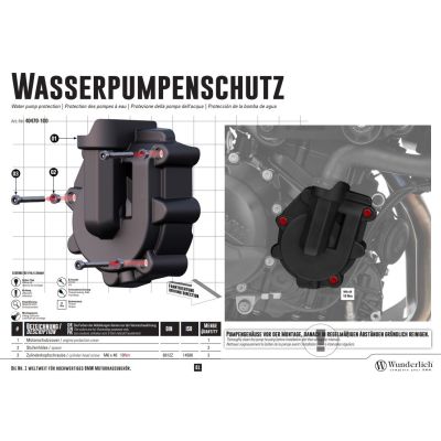 Ochranný kryt vodní pumpy Wunderlich pro F850GS/A, F750GS