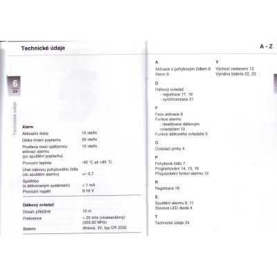 Dálkový ovladač alarmu BMW pro R1200GS/A 2004-2012, R1150GS/A, F800GS/A, F700GS, F650 2008-2012, G650GS