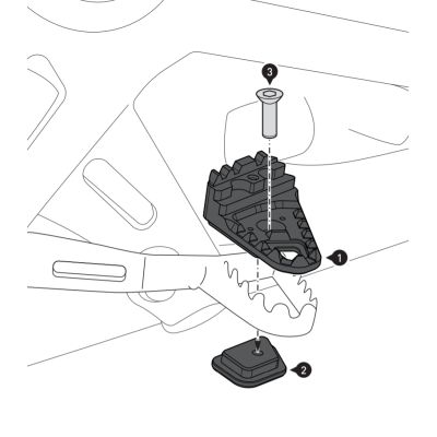 Rozšíření brzdové páky SW-Motech pro R1250GS, R1200GS LC 2013-2018