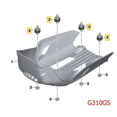 Silentblok krytu motoru pro R1200GS/A 2004-2012, F800GS/A, F700GS, F650GS 2008-2012, G310GS
