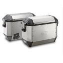 Sada bočních hliníkových kufrů Kappa 2x 35L, stříbrné