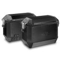 Sada bočních hliníkových kufrů Kappa 2x 35L, černé