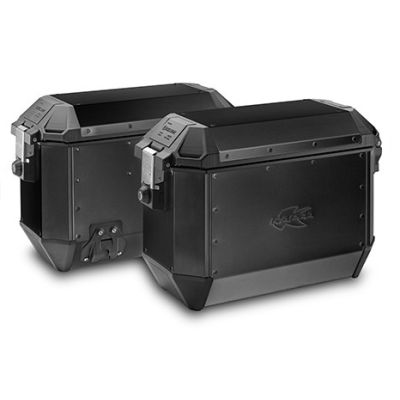 Sada bočních hliníkových kufrů Kappa 2x 35L, černé