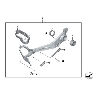 Nastavitelná nožní páka brzdy a řadička pro R1250GS/A, R1200GS/A LC 2013-2018