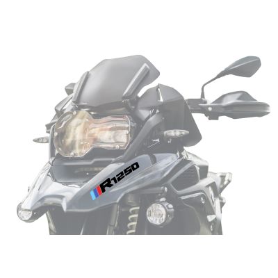 Samolepky "trikolora R1250" na zobák R1250GS/Adventure 2018+, šedé