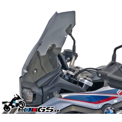 Plexi WRS 44cm pro BMW F850GS, tmavě kouřové