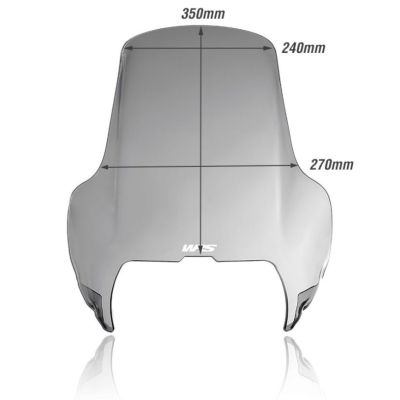 Plexi WRS 35cm pro BMW R1100GS, lehce kouřové