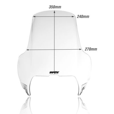 Plexi WRS 35cm pro BMW R1100GS, čiré