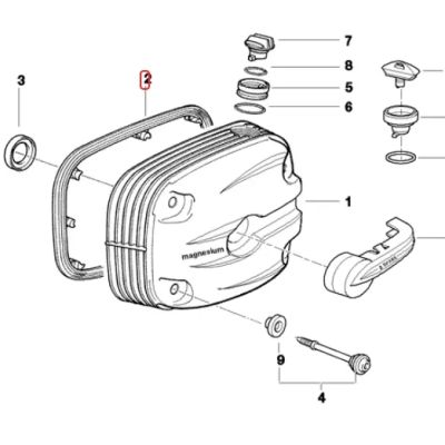Gumové těsnění pod ventilové víko pro R1150GS/A