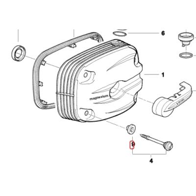 Gumové těsnění pod šrouby ventilového víka pro R1150GS/A